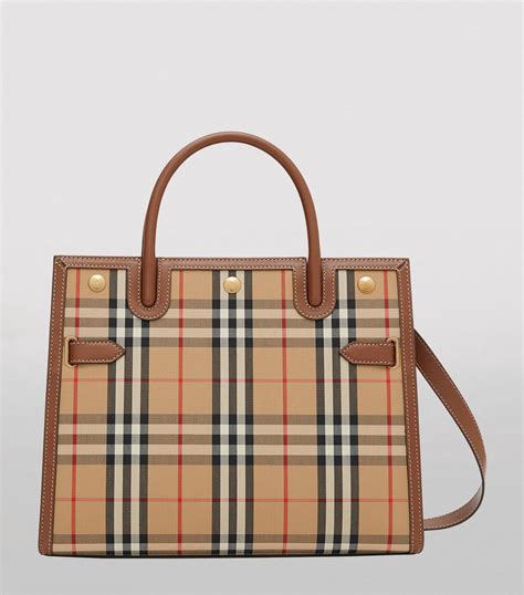 small title burberry|Burberry Small Title Vintage Check Tote .